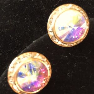 Vintage aurora borealis earrings
